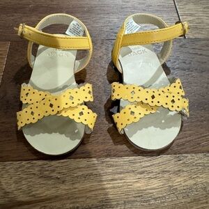 Janie and Jack Yellow Sandals - Toddler